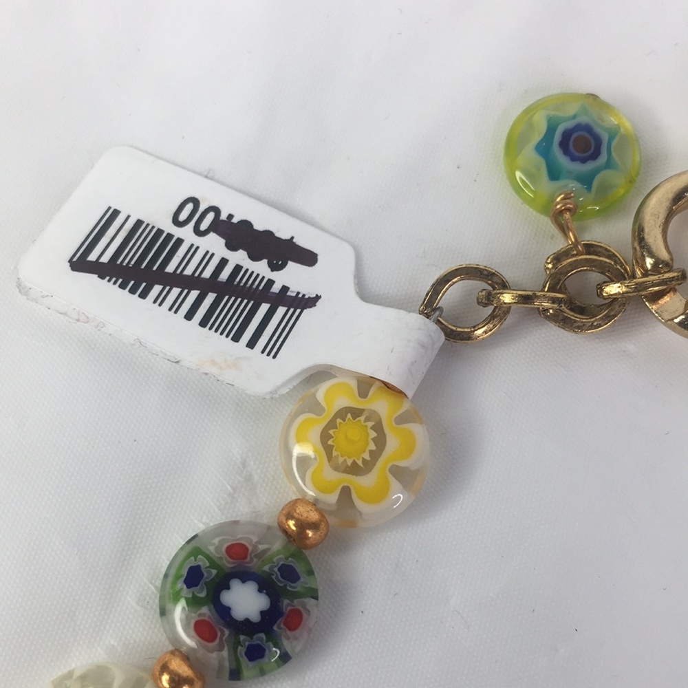 New Alisa Michelle Free People Millefiori Glass Beaded necklace - Picture 2 of 11